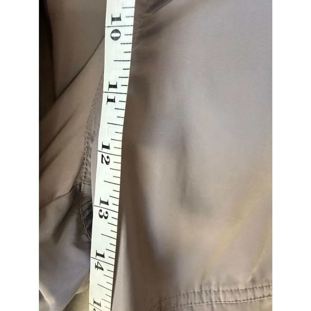 ALO High Waist Ski Moto Puffer Pants Fog Grey Blue Size